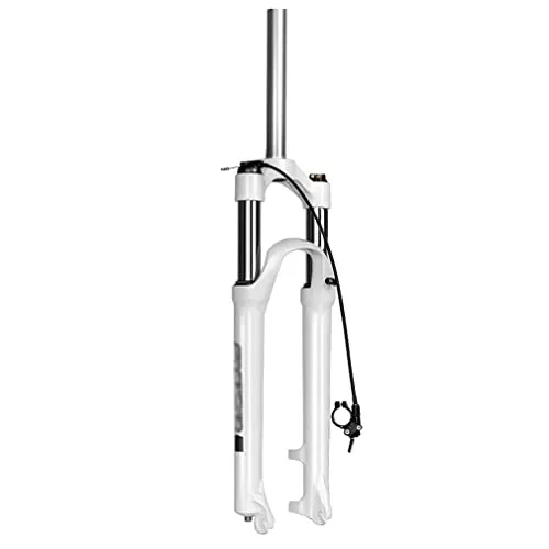 Bike Fork 26/27.5/29 Inch Mountain Bike Fork Oil Suspension 100mm Remote Lockout White 27.5'