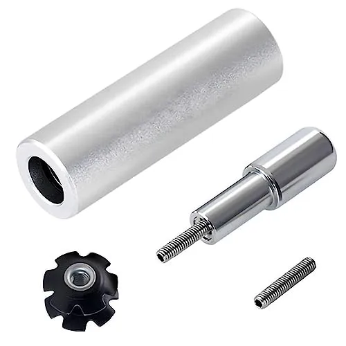 Bike Fork Star Nut Setting Tool for Mountain Bikes - Silver, Compatible with 7/8', 1', 1-1/8' Forks