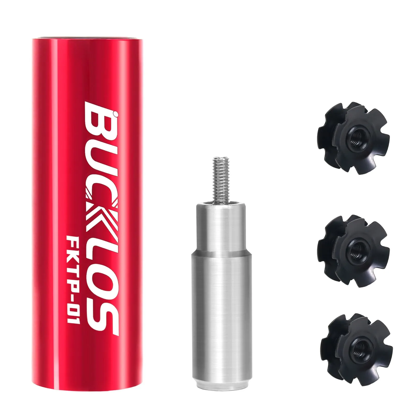 Bike Fork Star Nut Tool Set with Free Nuts & Screws for 1' & 1-1/8' Threadless Fork Tubes