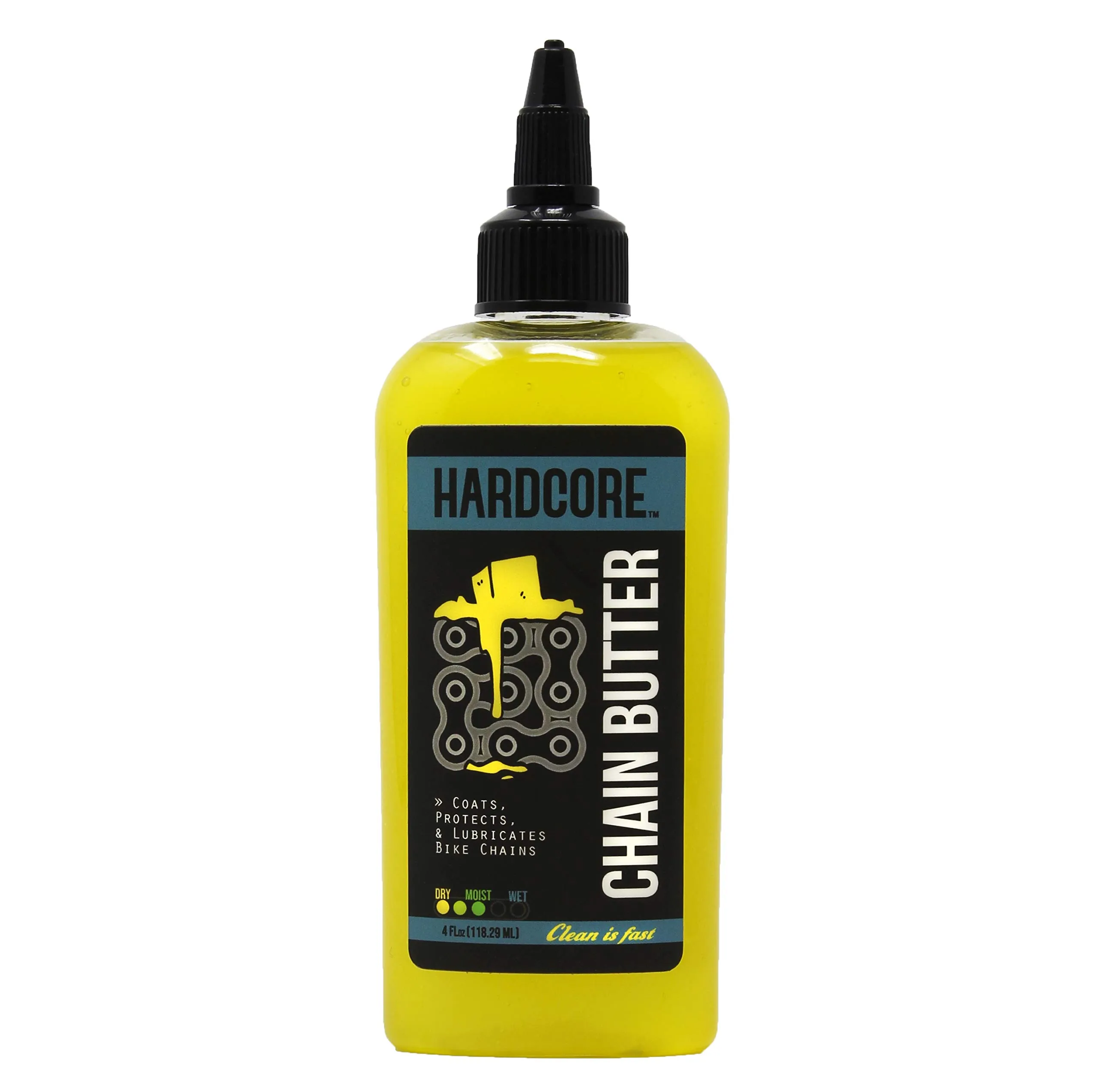 Bike Hardcore Chain Butter Lube 4oz - Water-Based Formula for Smooth, Quiet Chain Performance