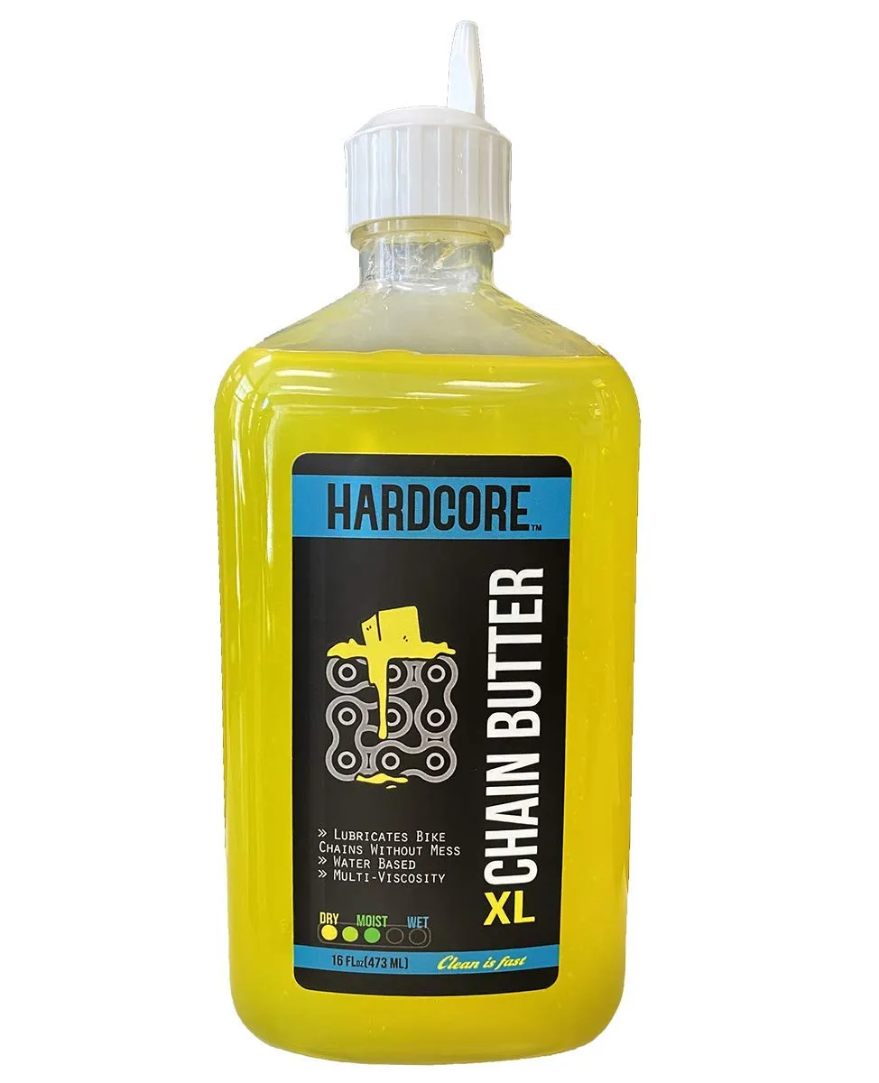 Bike Hardcore Chain Butter XL 16oz - Dry Condition Bicycle Chain Lube for Smooth Riding