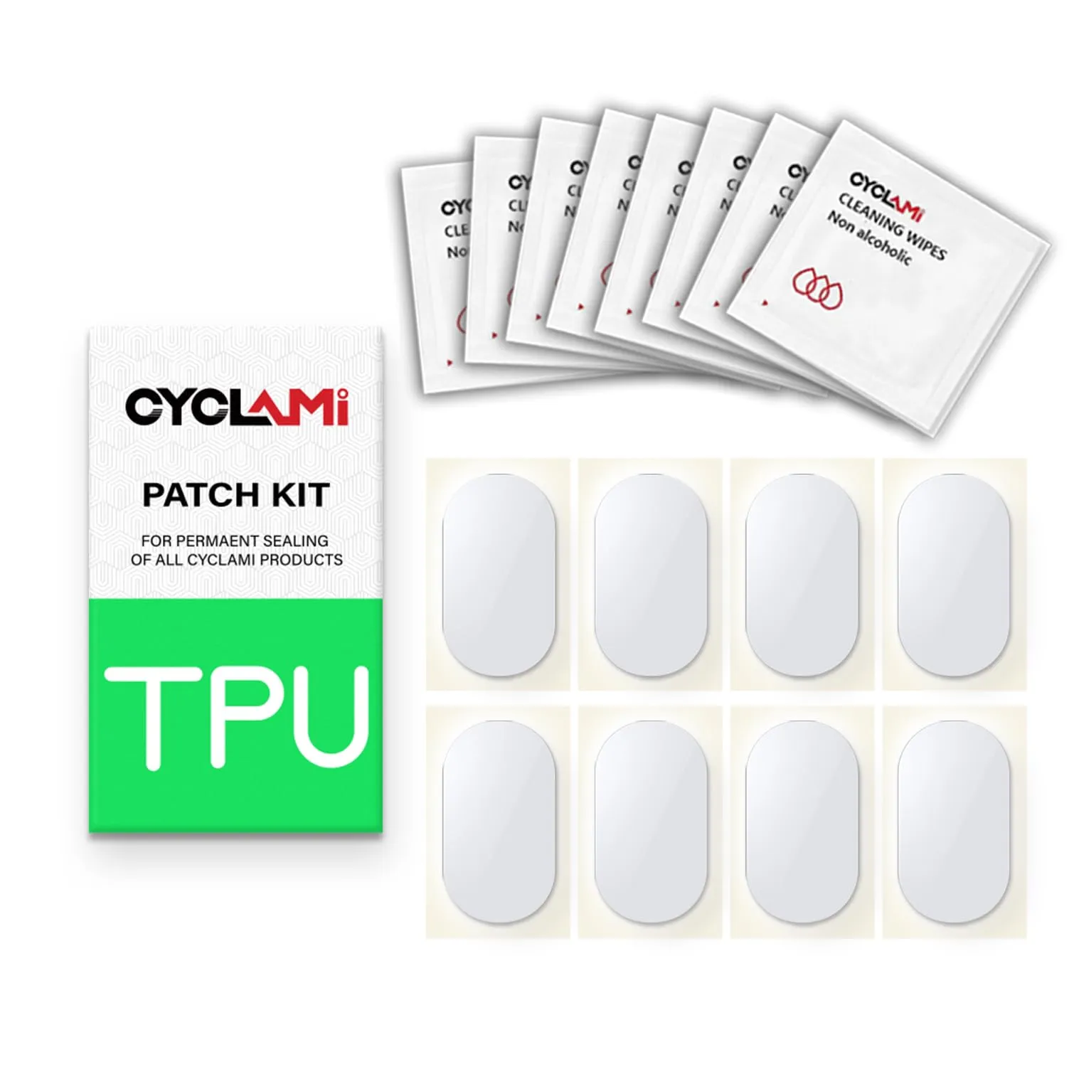 Bike Inner Tube Patch Kits - 8 PCS Tire Repair Kit for Road & Mountain Bikes, Easy & Portable