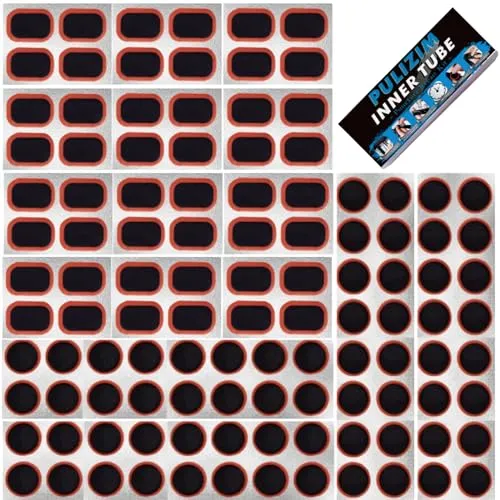 Bike Inner Tube Repair Kit - 96 PCS Bicycle Tire Patch Kit, Medium, Black for Easy Repairs
