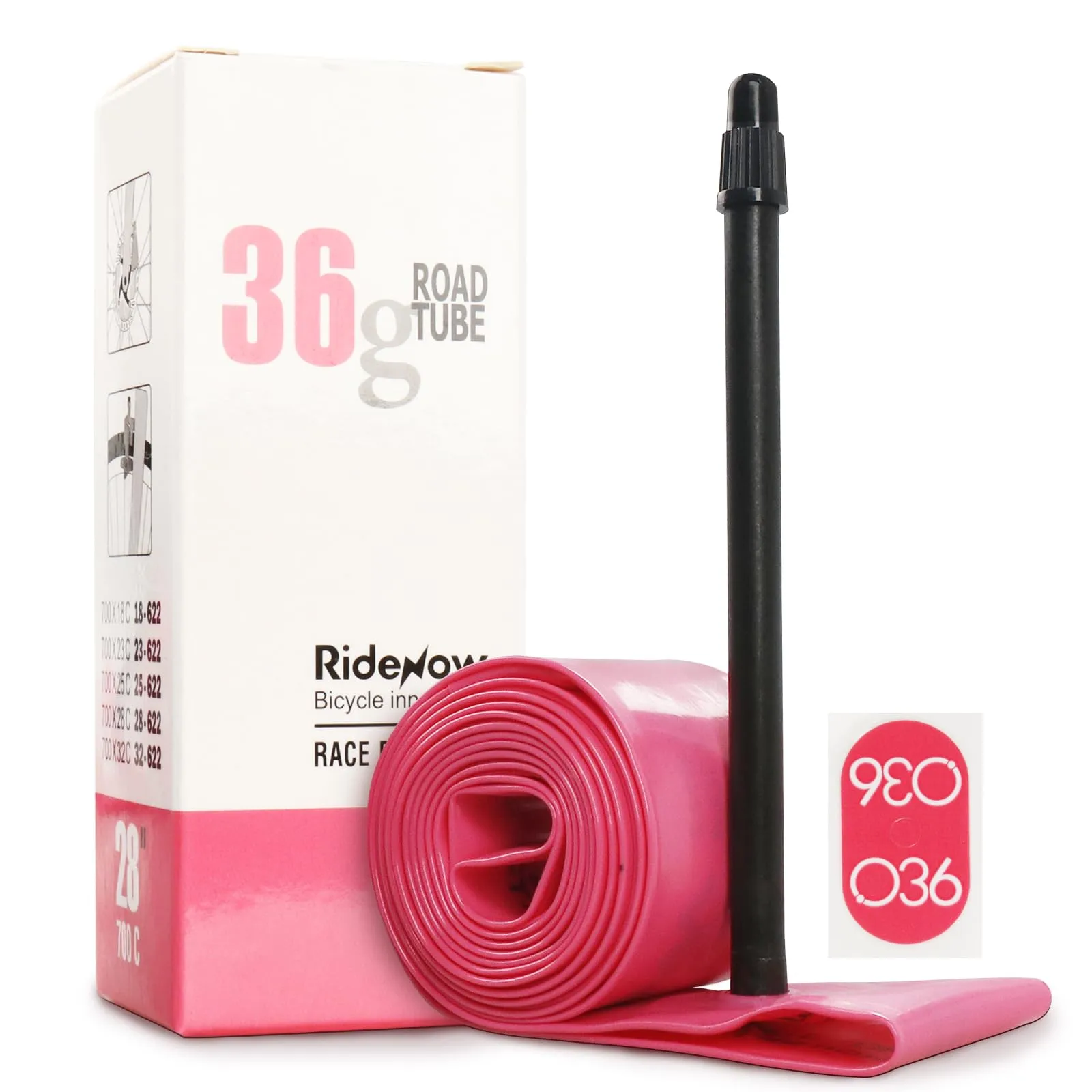 Bike Inner Tube Replacement 36g Ultralight 700C TPU Tire Tube with French Valve for Multiple Sizes