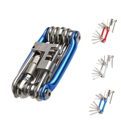 Bike Multi Tool Kit - Durable Blue MTB Accessory for Efficient Bike Repairs and Adjustments