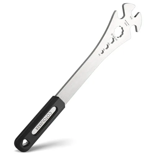 Bike Pedal Wrench with Extra Long Handle - 4 in 1 Tool for Road & Mountain Bikes, Durable Design