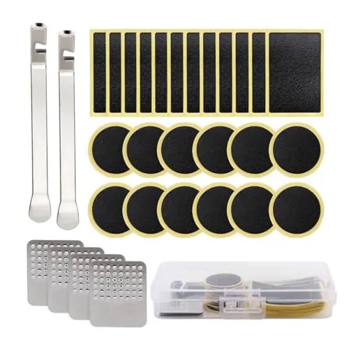 Bike Puncture Repair Kit 30PCS - Quick Tire Patch Repair Set for Bicycles, Motorcycles & ATVs