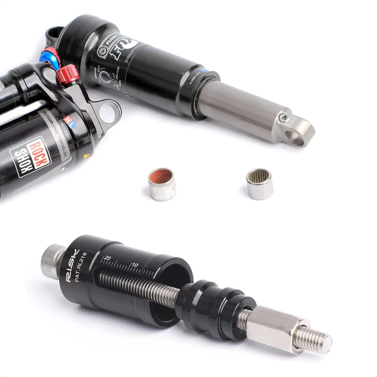 Bike Rear Shock Bearing Bushing Tool for Rockshox Fox - Durable, Easy to Use, Black