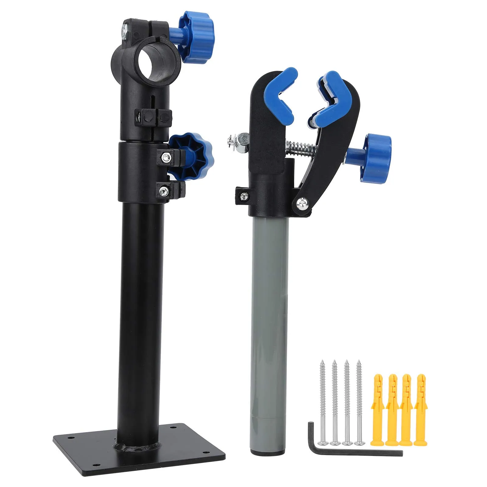 Bike Repair Stand - 360° Rotating Adjustable Wall Mount Rack for All Bicycle Types