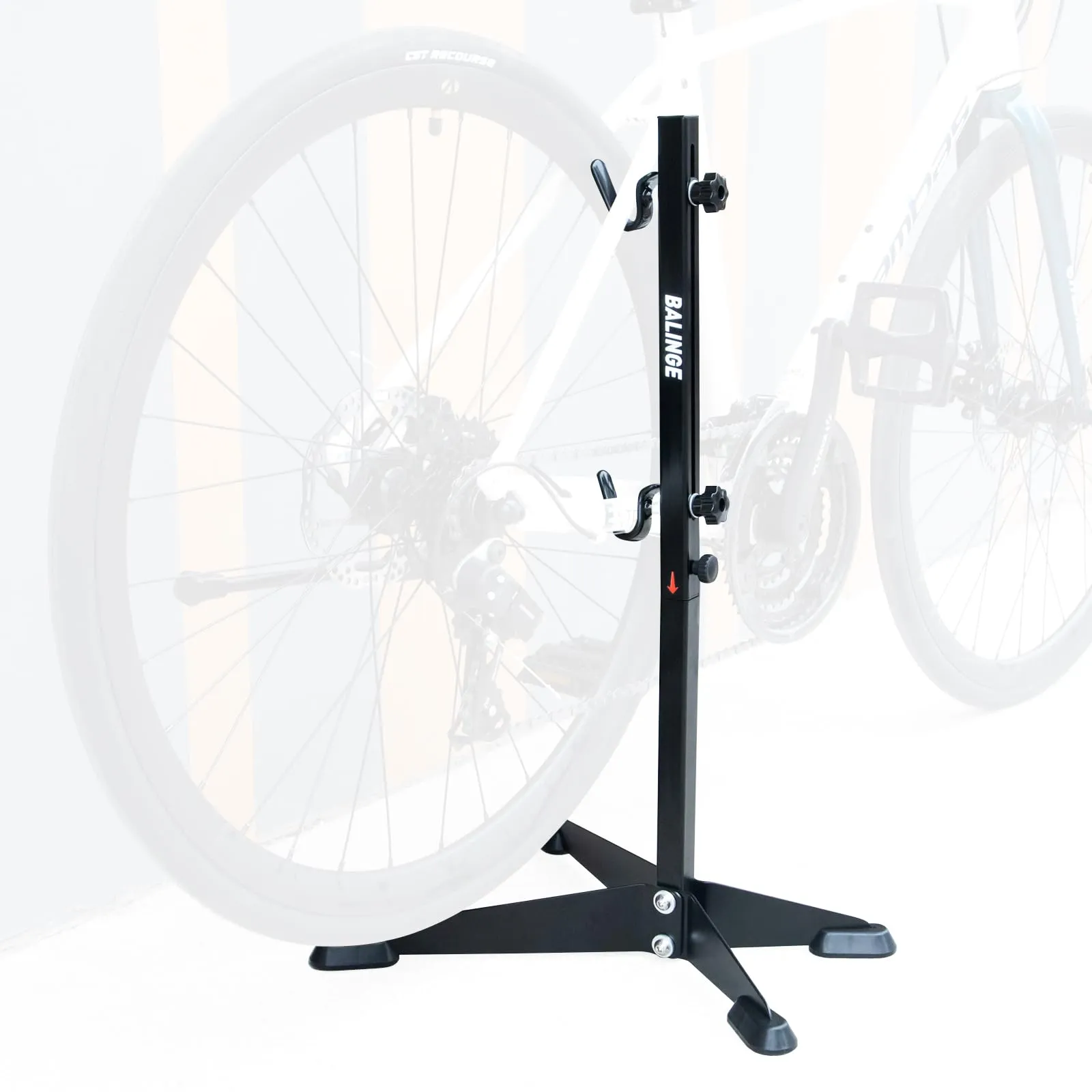 Bike Repair Stand - Adjustable Height Bicycle Parking Frame for Mountain & Road Bikes, Black