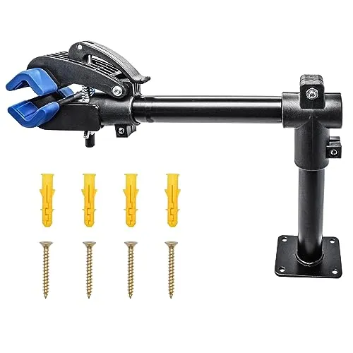Bike Repair Stand Bench Mount for Road, Mountain Bikes - Adjustable Clamp, Space-Saving Design
