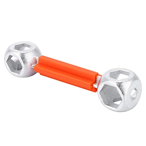 Bike Repair Tool - Bone Shape Hexagon Wrench with 6-15mm Holes - Portable & Durable for Cyclists