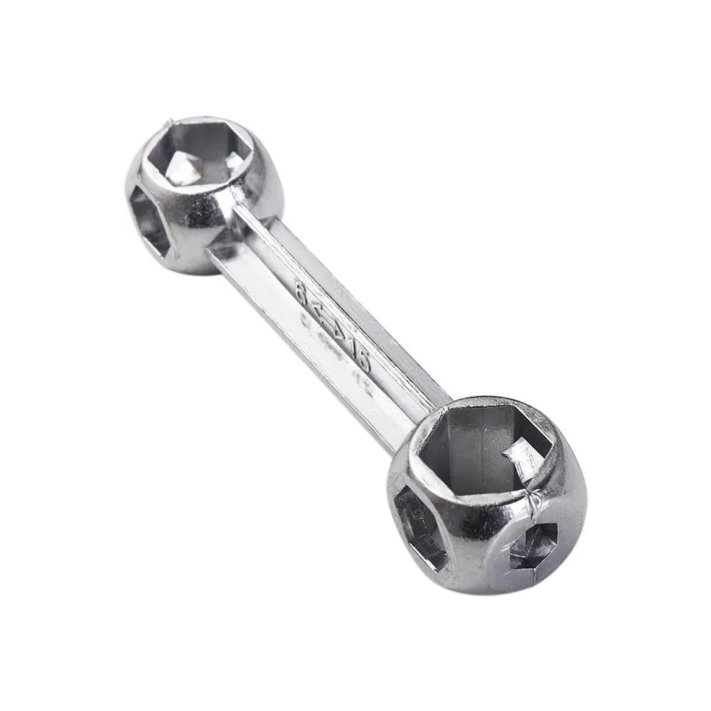 Bike Repair Tool Hexagon Wrench - Multifunctional Bone Shape Spanner for Bicycle Maintenance