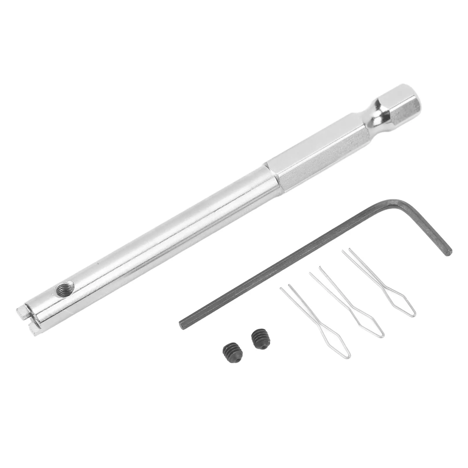 Bike Spoke Nipple Insertion Driver Tool - Durable Stainless Steel Hex Wrench for Wheel Building