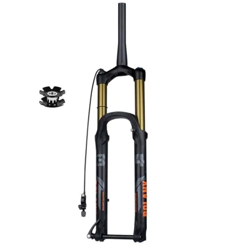 Bike Suspension Forks - 26/27.5/29in, 140mm Travel, Thru Axle, Black & Gold Colors Available