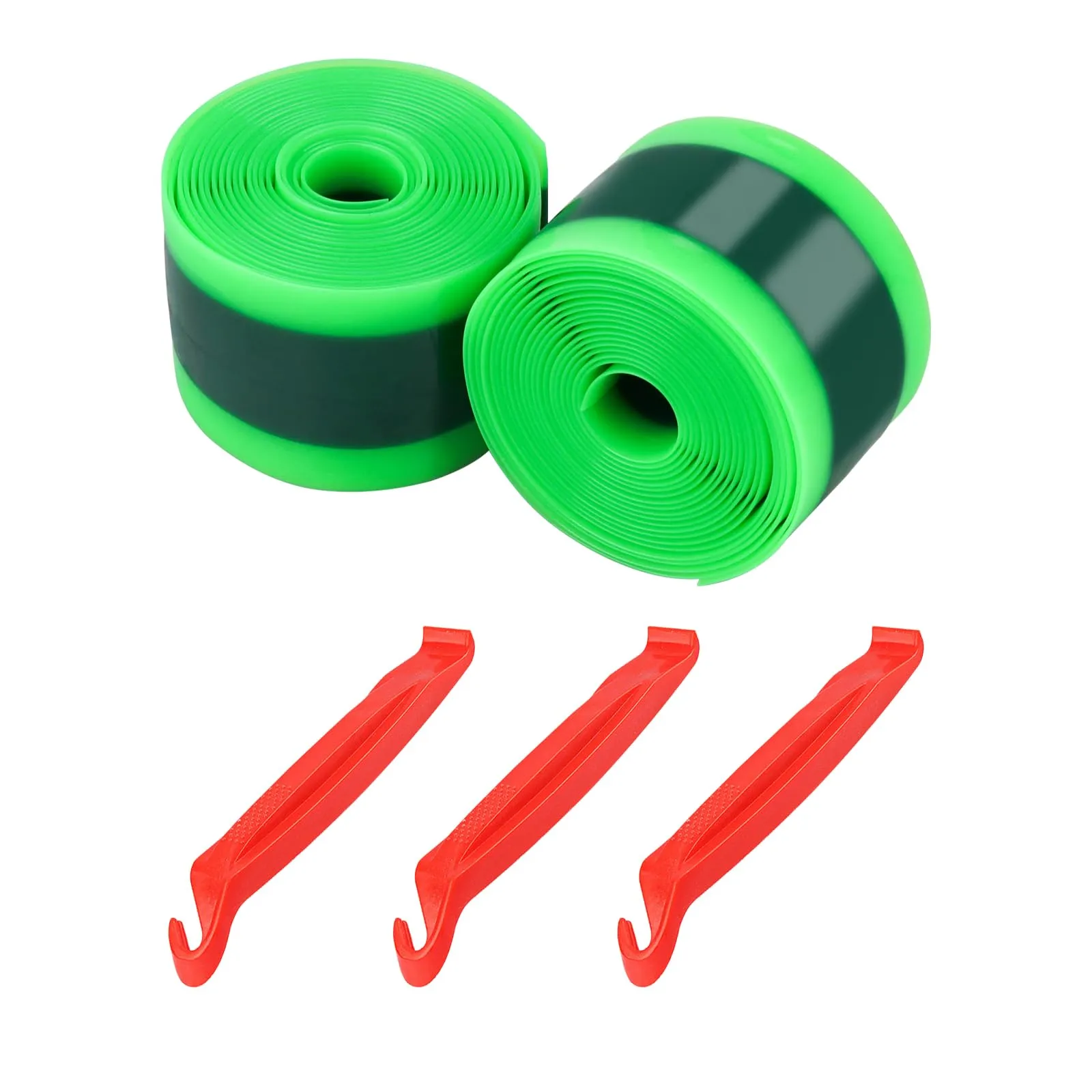 Bike Tire Liner 2 Rolls for 24' 26' 29' Bikes with 3PCS Levers - Ultimate Puncture Protection