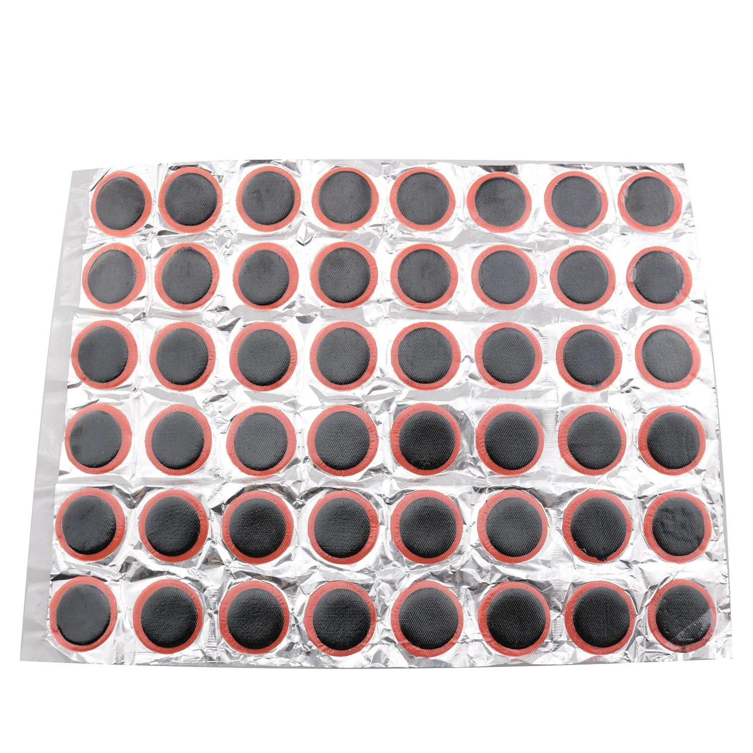 Bike Tire Patches 48pcs - 25mm Diameter Butyl Rubber Cycling Repair Tool - Waterproof Black