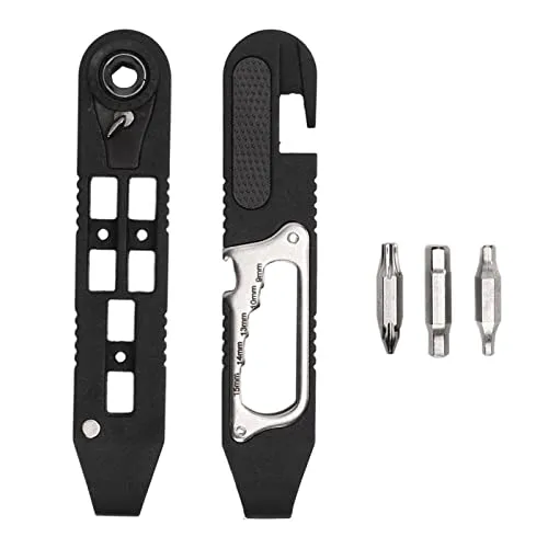 Bike Tire Prying Tool Kit – Hex Spoke Tyre Lever, Ratchet Wrench, and Multifunctional Tools