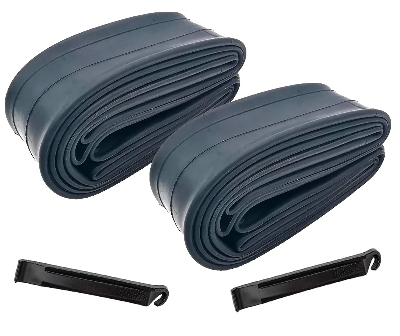 Bike Tube 20' x 2.10-2.40 Compatible Inner Tube Pack of 2 with Tire Levers for Bicycles