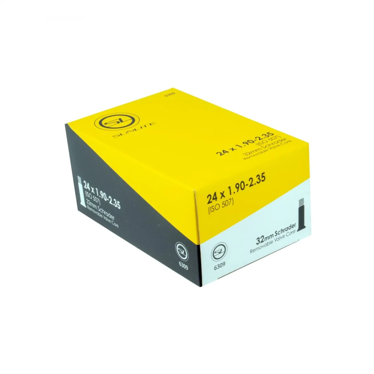 Bike Tube 24x1.90-2.35 with 32mm Schrader Valve - Ideal for Mountain and Cruiser Bikes
