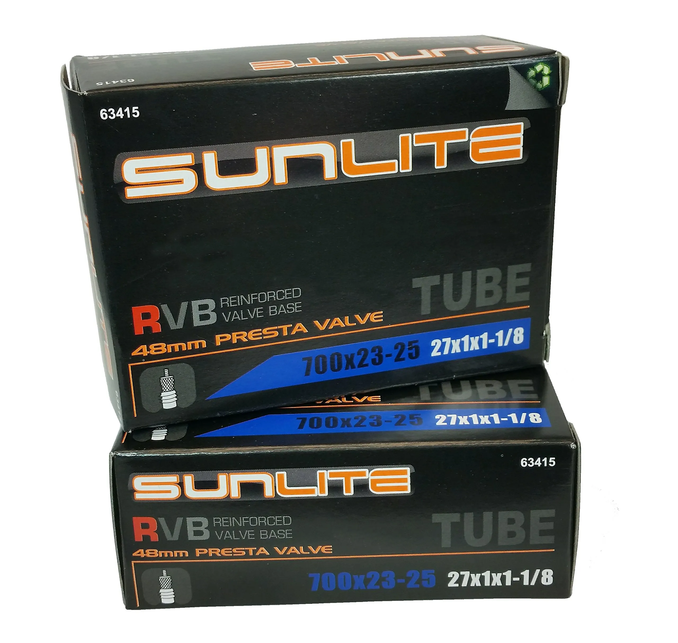 Bike Tube 700c x 23-25 Presta Valve - 2 Inner Tubes for Road, Tri, Recumbent Bikes, ISO 622