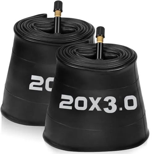 Bike Tube Options for 20x3, 20x4, 24x4, 26x4 Inner Tube with Schrader Valve for Bikes