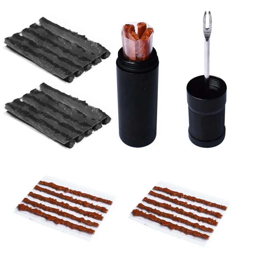 Bike Tubeless Tire Repair Kit with 25 Plugs – Quick Fix for MTB and Road Bicycles