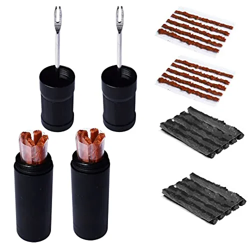 Bike Tubeless Tire Repair Kit with 30 Plugs for MTB and Road Bicycles - Quick Fix for Flat Tires