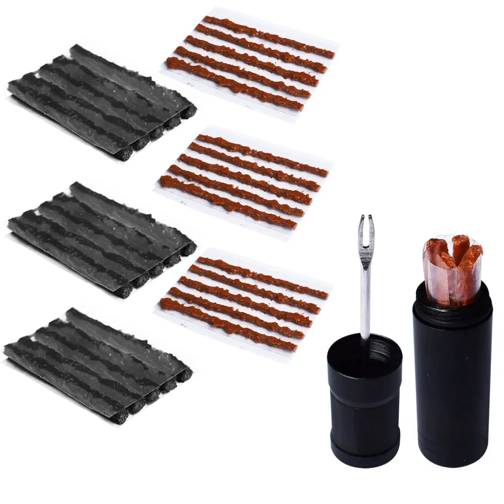Bike Tubeless Tire Repair Kit with 35 Strips for MTB and Road Bicycles - Easy Puncture Fixing