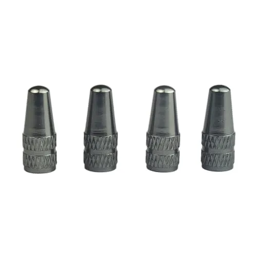 Bike Valve Adapter 4pcs Aluminum Alloy Tire Caps for Mountain & Road Bicycles