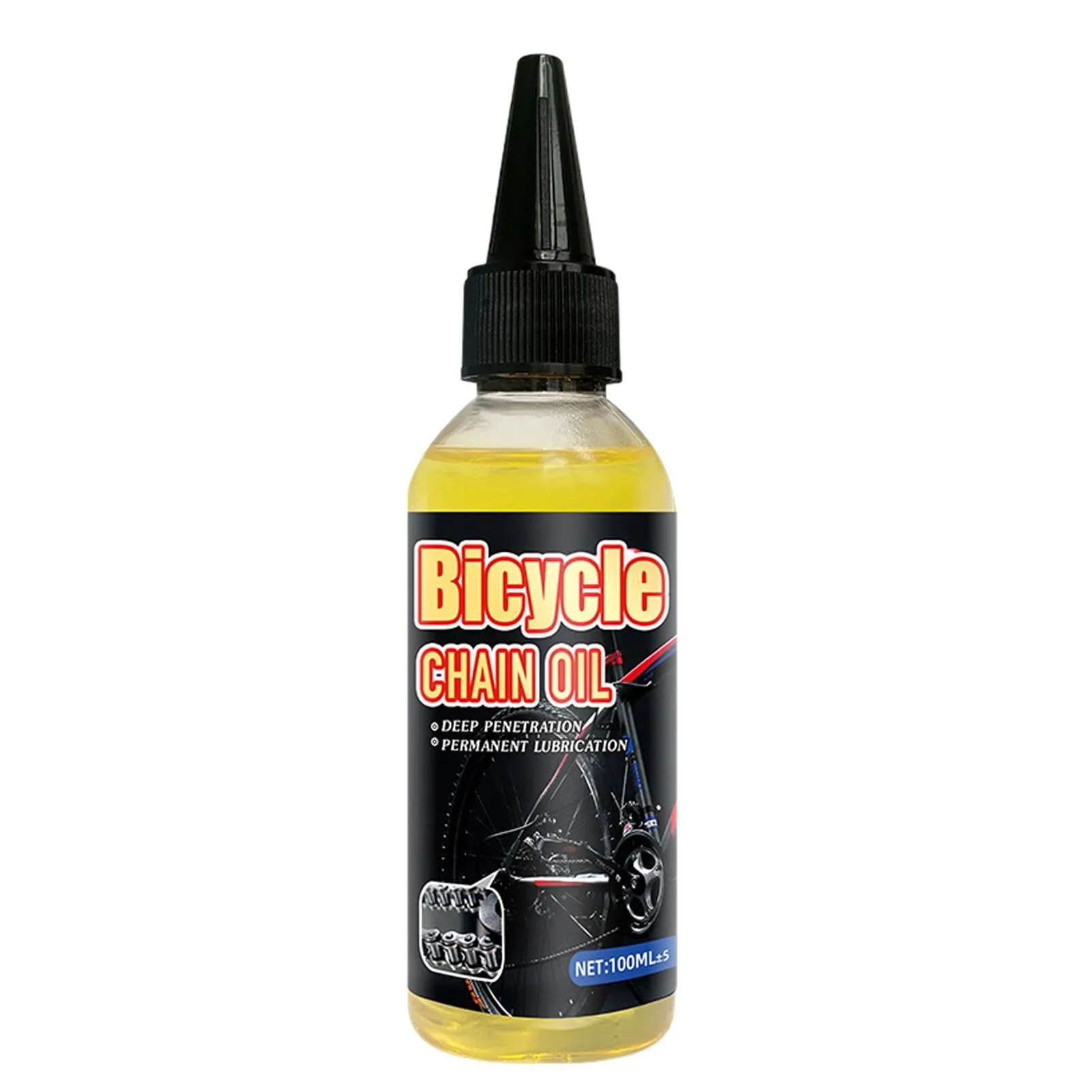 Bikee Oil Chain Lubricant 100ml - Long Lasting Waterproof Lube for Mountain Bikes - Noise Reduction