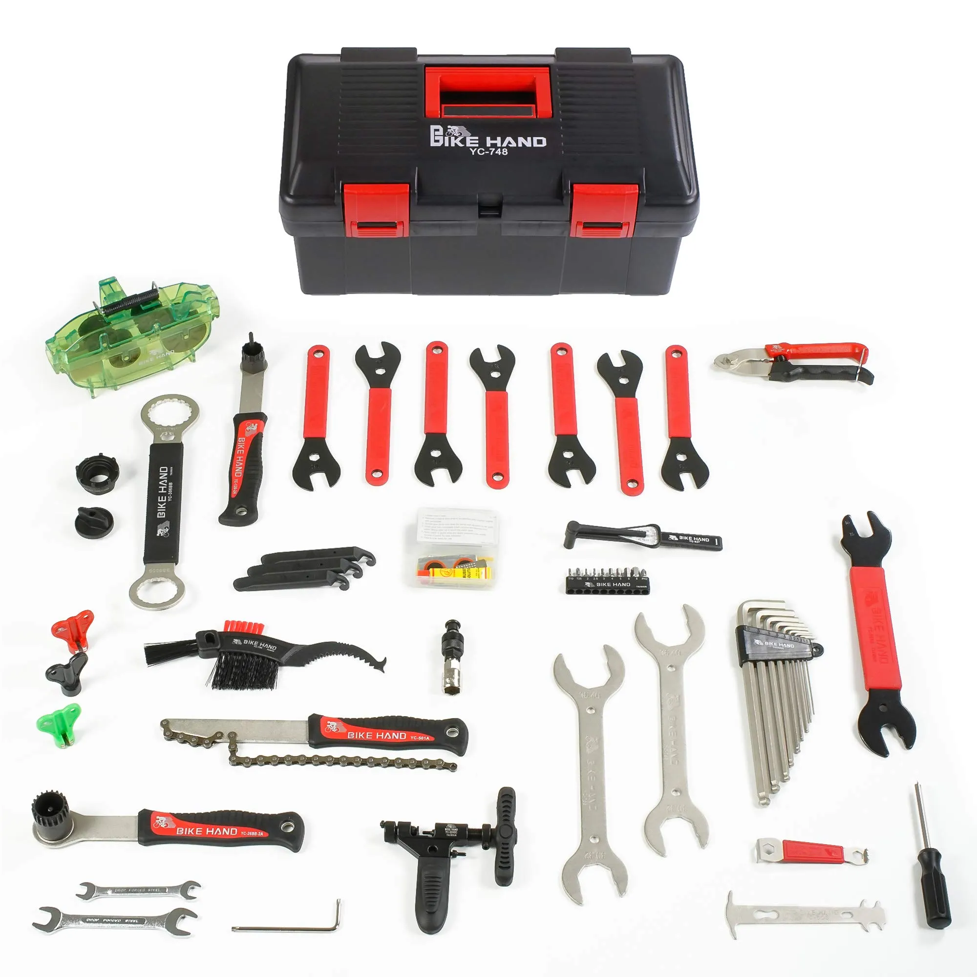 Bikehand 37pcs Bicycle Repair Tool Kit with Torque Wrench - Essential Tools for Mountain & Road Bikes