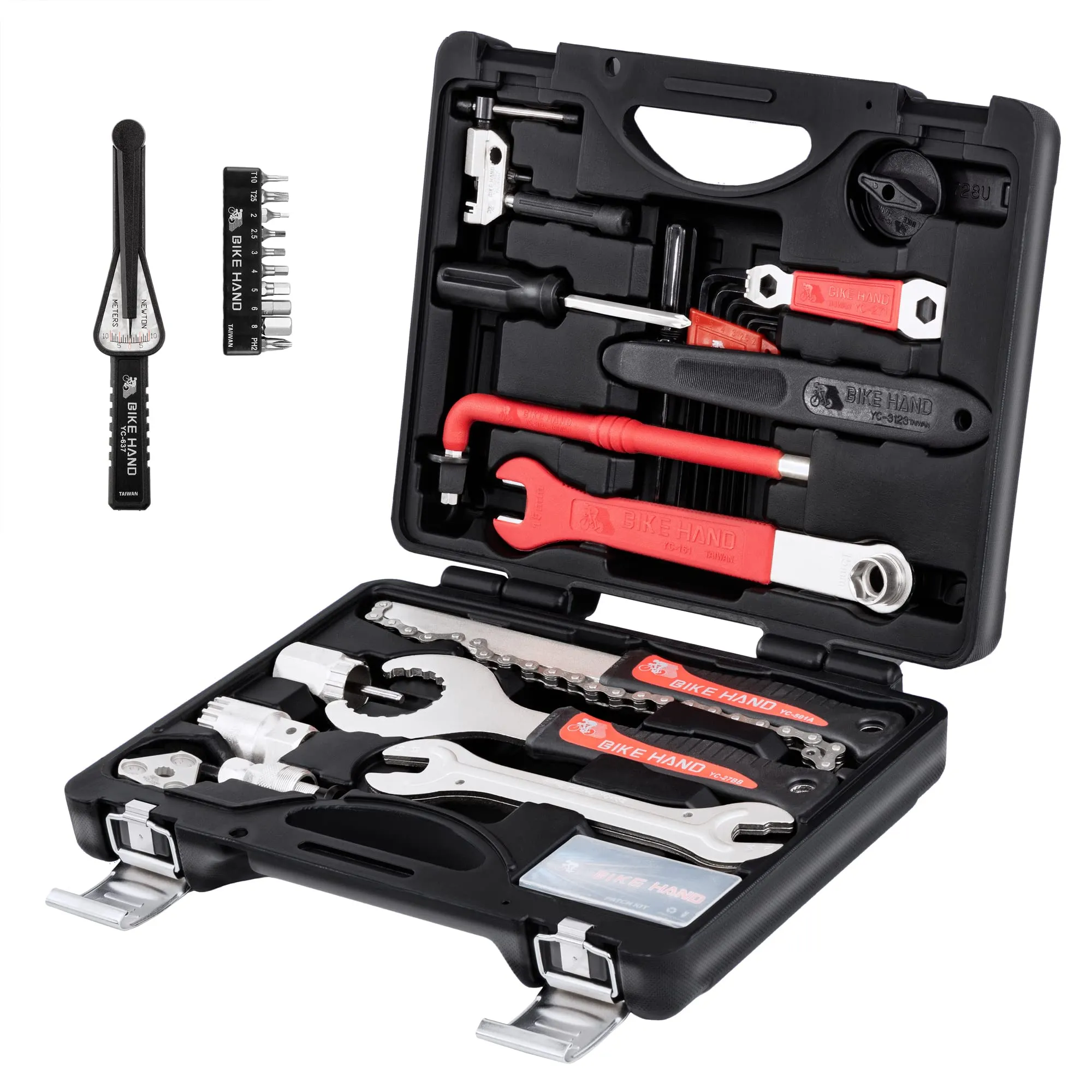 BikeHand Bicycle Repair Tool Kit Set for Mountain & Road Bikes - Durable Tools in Storage Case