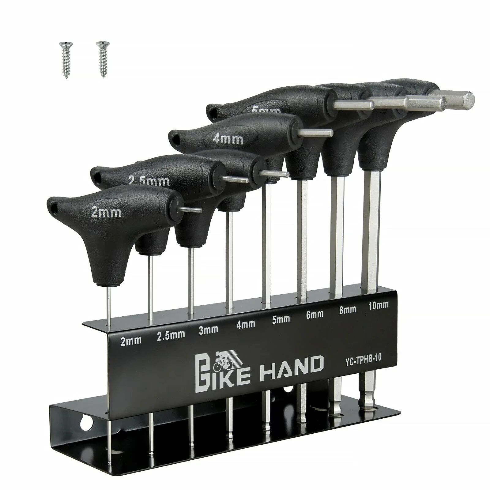 BIKEHAND Heavy Duty Hex Allen Wrenches Set - 2mm to 10mm Sizes for Ergonomic Comfort and Precision