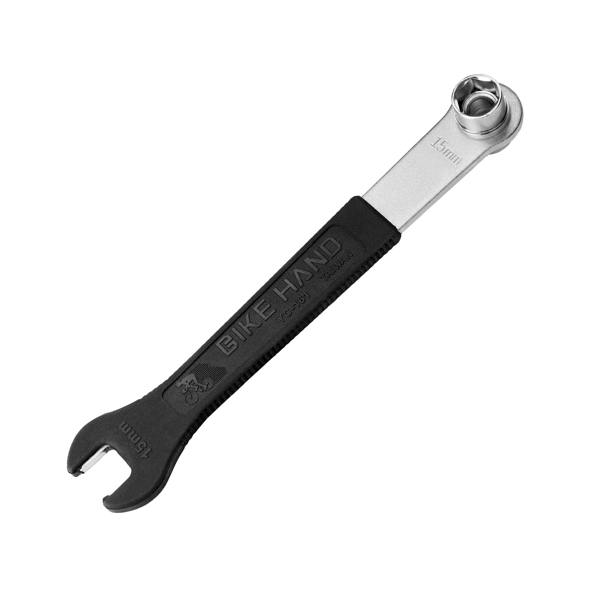 BIKEHAND Multi-use 15mm Pedal Wrench with 14mm/15mm Sockets - Durable, Comfortable, Essential Tool