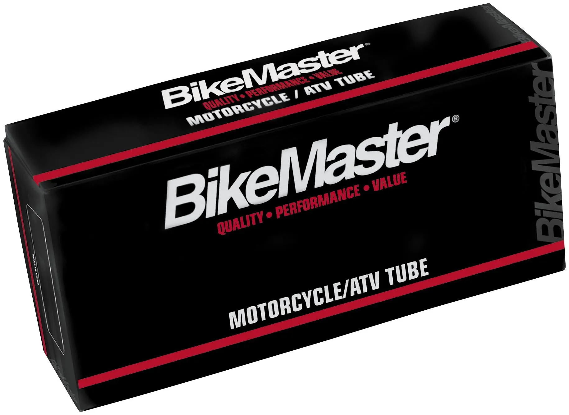 BikeMaster Motorcycle Tubes 2.25/2.50-10 TR6 - Durable Natural Rubber with Heavy-Duty Valves