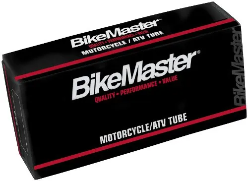 BikeMaster Motorcycle Tubes 3.25/3.50/4.10-18 TR6 - Heavy-Duty Natural Rubber Seamless Construction
