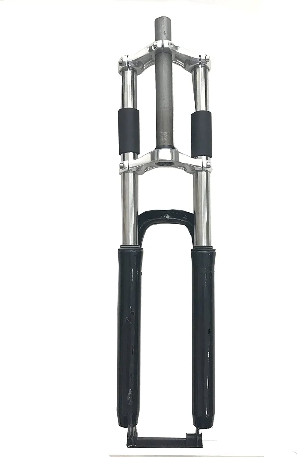 Black 26 Inch Triple Tree Double Shoulder Suspension Fork for Gas Motorized Bicycle