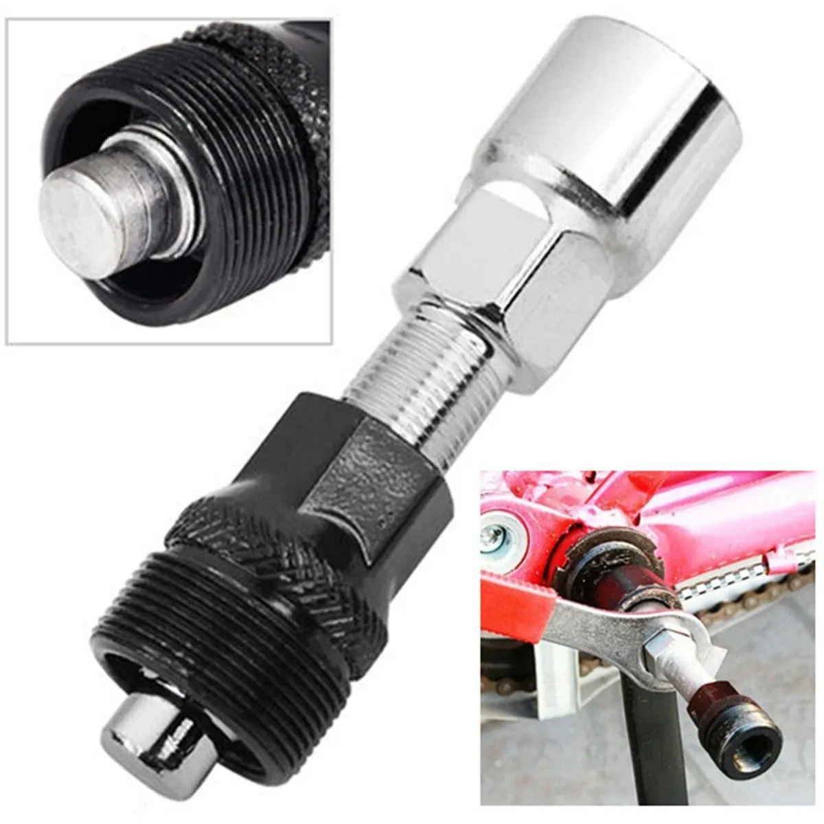 BlueSunshine Bike Crank Puller Tool for Square Tapered Cranksets - Handy, Easy to Use, Durable