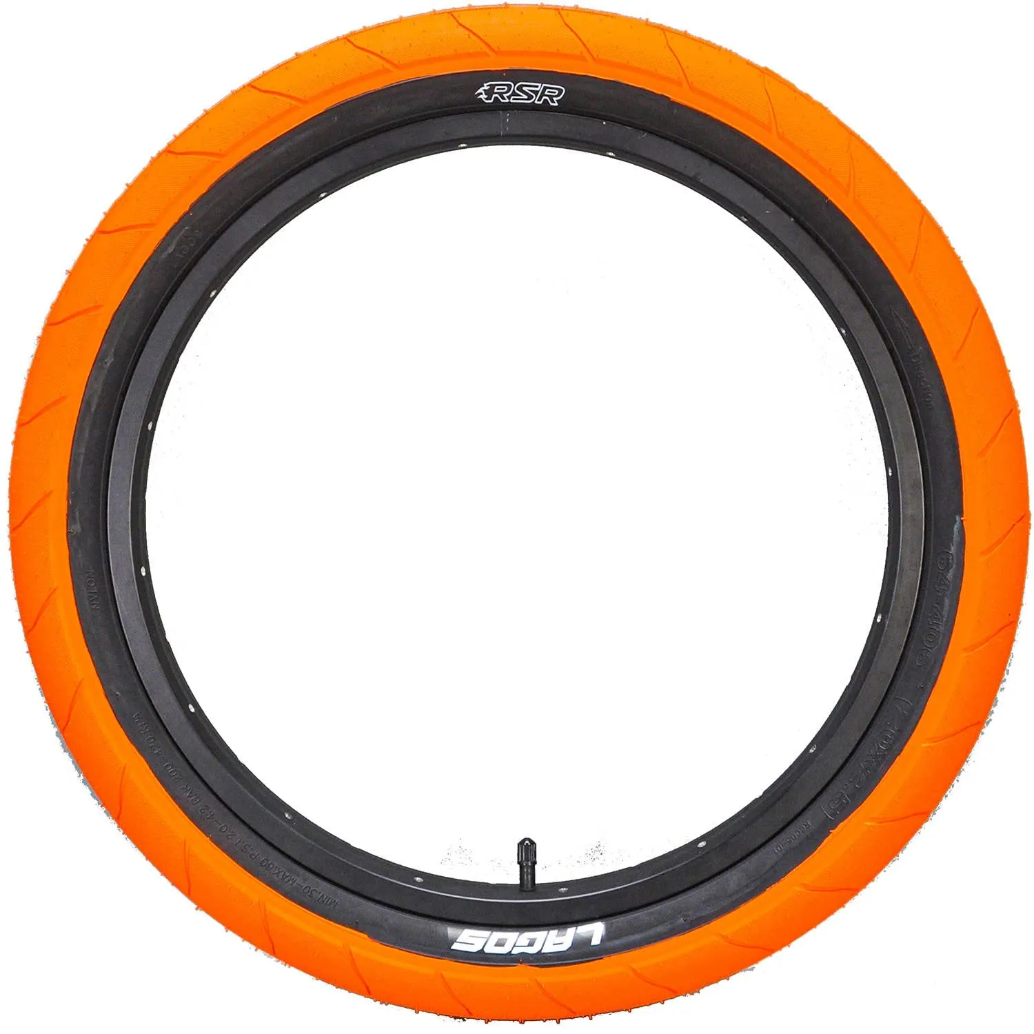 BMX Tires 20 Inch Wheels 2.5' Width Pair Assorted Colors for Maximum Grip & Vibrant Style