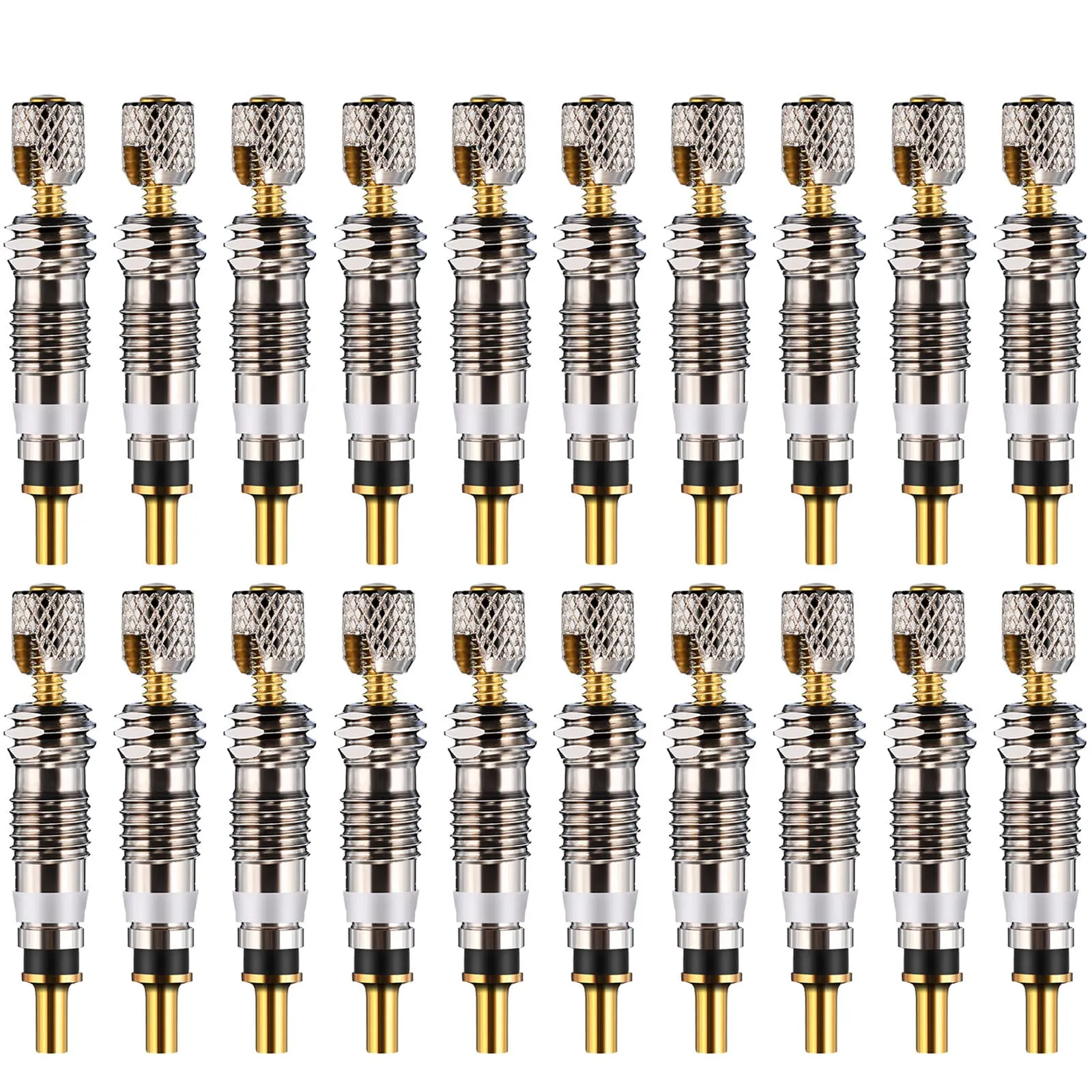Boao 20 Pieces Presta Valve Core Replacement for Tubeless Road MTB Bikes - Durable & Reliable