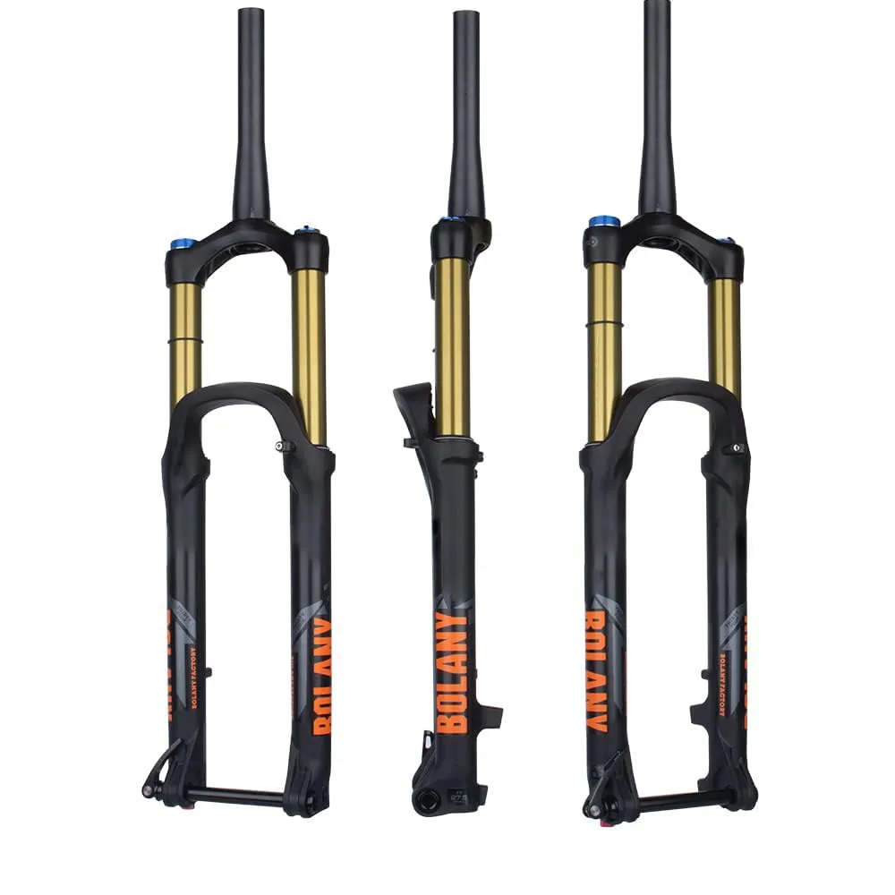 BOLANY 27.5/29inch MTB Air Fork with 175mm Travel, 34mm Stanchions, and Damping Rebound Adjustment