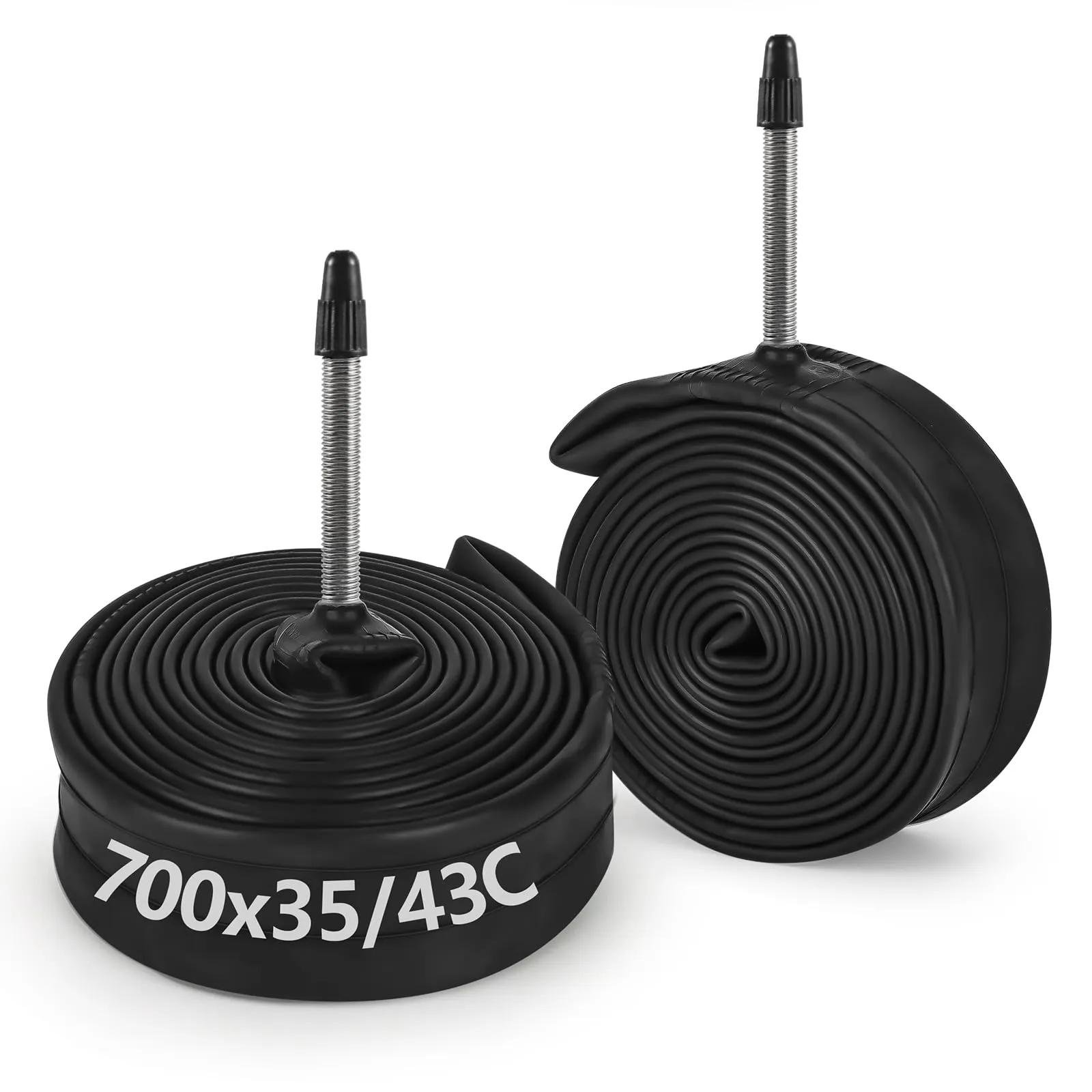 BOLANY 700 x 35/43c Inner Tubes with 48mm Presta Valve - Durable, Compatible with Various Sizes
