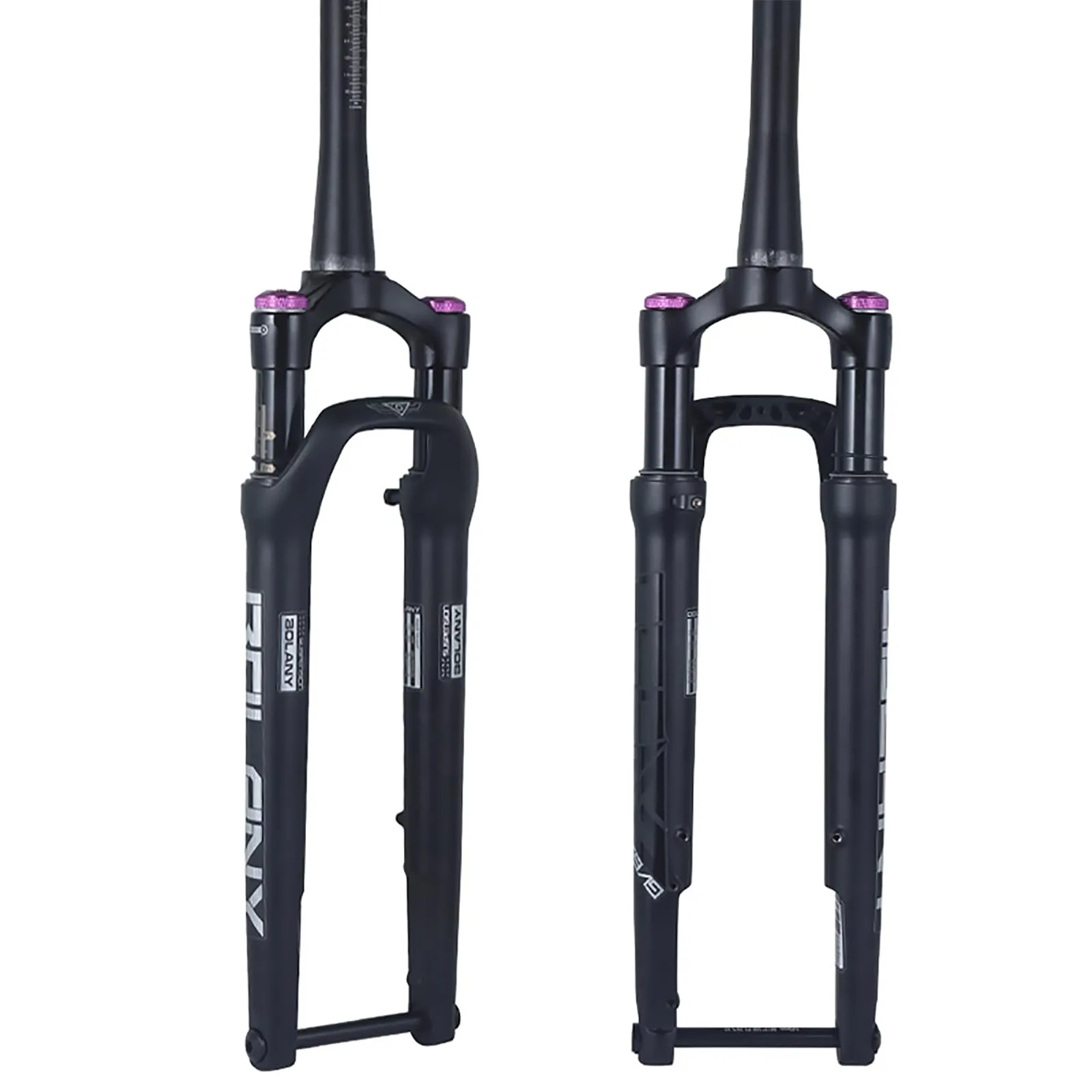 BOLANY 700C Road Bike Suspension Fork - 60mm Travel, Manual Lock, 12x100mm Thru Axle, Disc Brake
