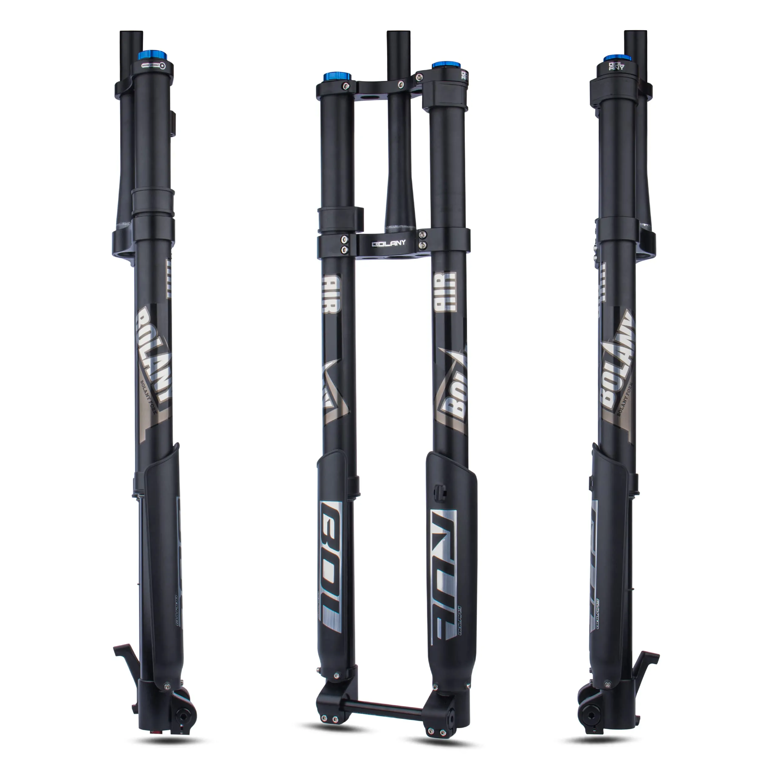 BOLANY Double Shoulder Inverted Aluminum Alloy Downhill Bike Fork for 26/27.5/29 Inch Tires