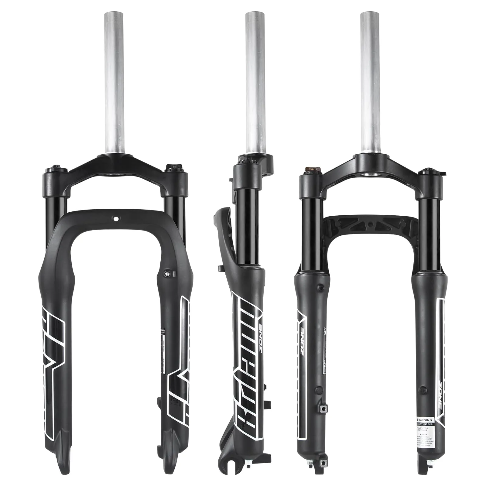 BOLANY Fat Tire MTB Suspension Fork - 20/26 x 4.0 inch, 100mm Travel, Manual Lockout, 9mm QR