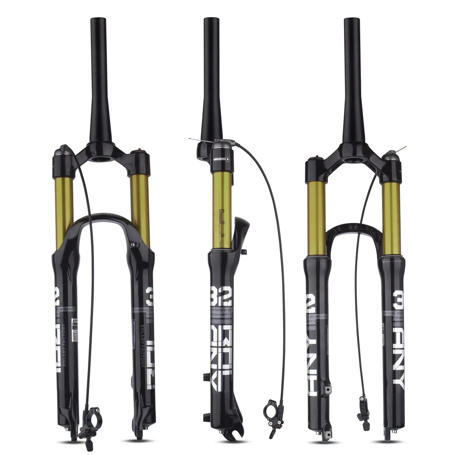 BOLANY MTB Bicycle Suspension Fork 26/27.5/29 inch - Magnesium Alloy, Lockout Options Available