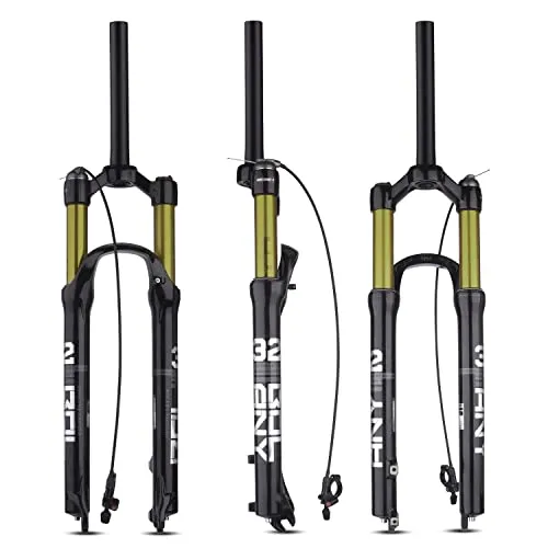 BOLANY MTB Suspension Fork - 26/27.5/29 Inch, 120mm Travel, Aluminum & Magnesium Alloy, Lockout Options