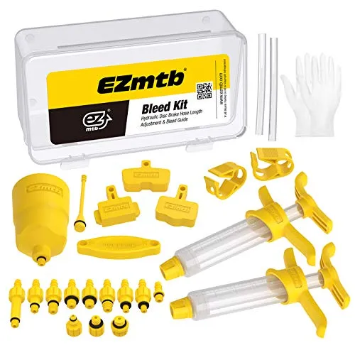 Brake Bleed Kit for Hydraulic Disc Brakes - Complete Tool Set by HXBER - Lightweight & Durable