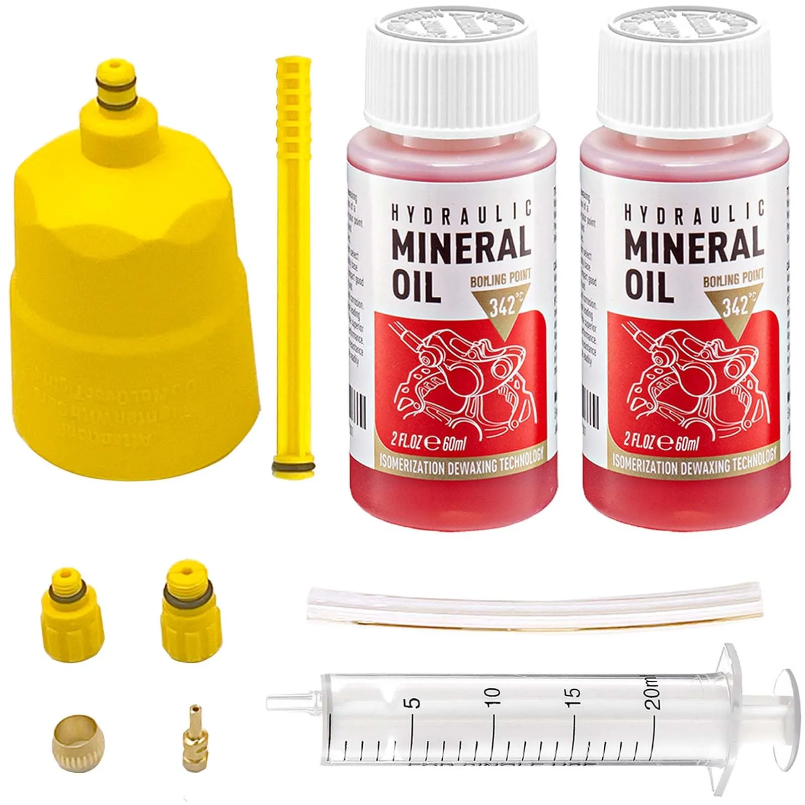 Brake Bleed Kit for Shimano Hydraulic Brakes with 120ml High Performance Mineral Oil